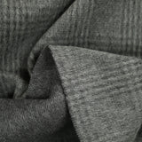 Laine mohair à carreaux gris
