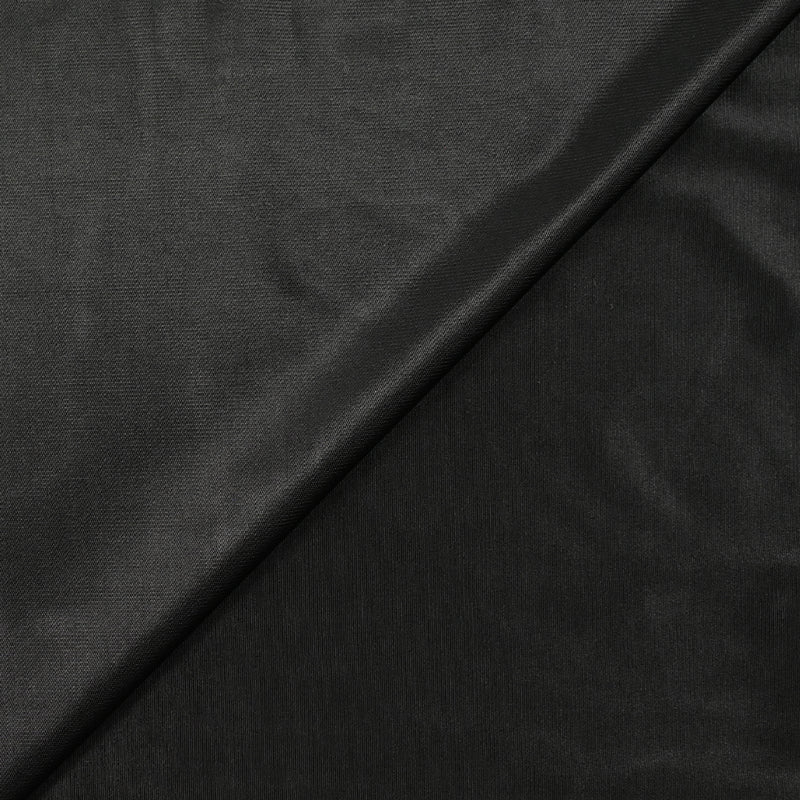Maille de viscose satinée noir