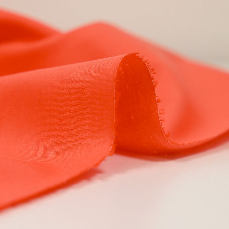 Popeline de coton orange