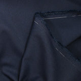 Tissu tailleur laine mélangée sergé bleu nuit