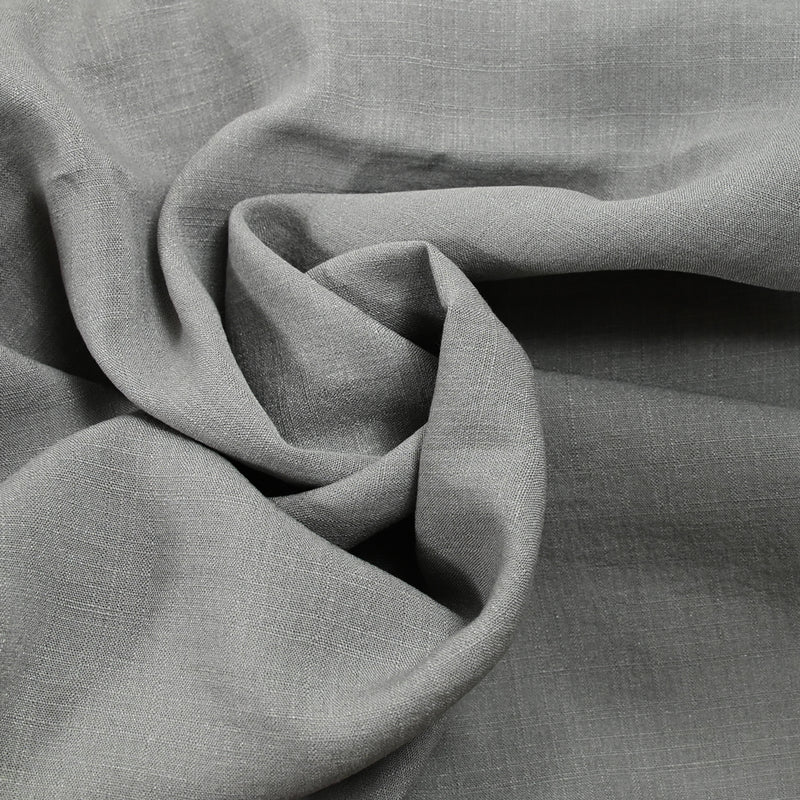 Polyviscose doupionnée irisée gris clair