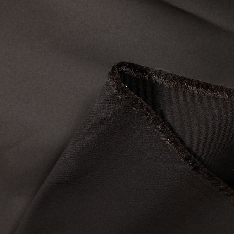 Gabardine de 100% soie double face marron