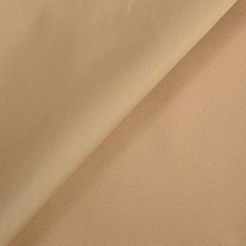 Soie et polyester uni beige