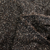 100% Laine fantaisie marron noir et écru