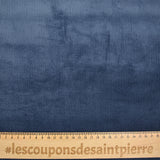 Velours côtelé coton 1,5 mm marine