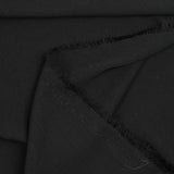 Crêpe fin polyester noir