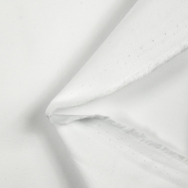 Coton uni blanc neige
