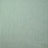 Coton fantaisie rayé vert d'eau et bleu nuit