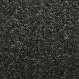 Laine mélangée bouclettes chevrons 85mm noir et écru