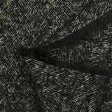 Laine mélangée bouclettes chevrons 85mm noir et écru