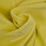 Velours 100% coton côtelé jaune