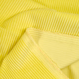 Velours 100% coton côtelé jaune