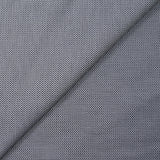 Coton fantaisie en jacquard bleu nuit et blanc