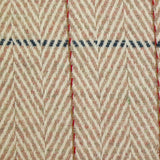 Laine mélangée chevron rose poudré et blanc cassé