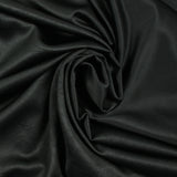 Satin de polyester léger noir