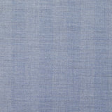 Coton tissé teint rayé chevrons bleu ciel chiné