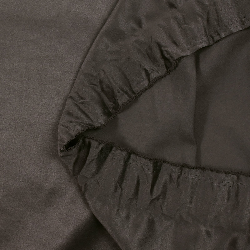 Satin de polyester léger marron café