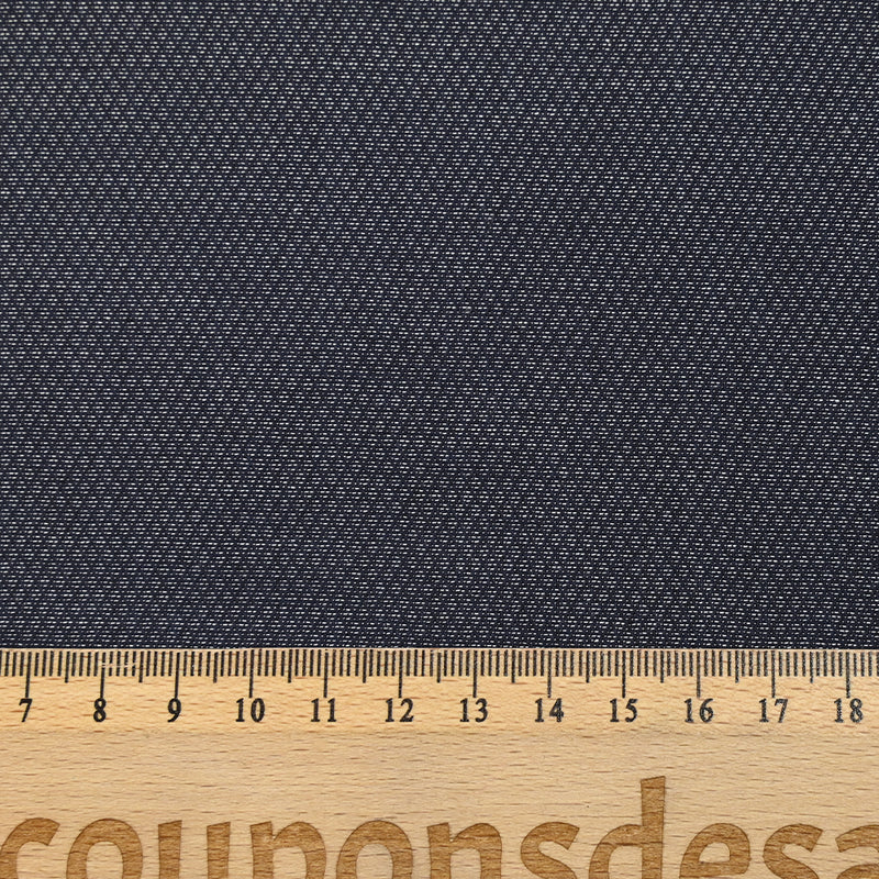 Coton tissé teint fantaisie losange bleu nuit