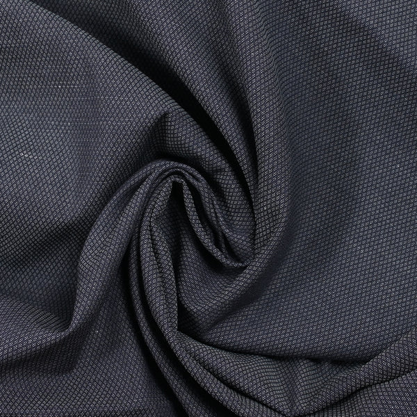 Coton tissé teint fantaisie losange bleu nuit