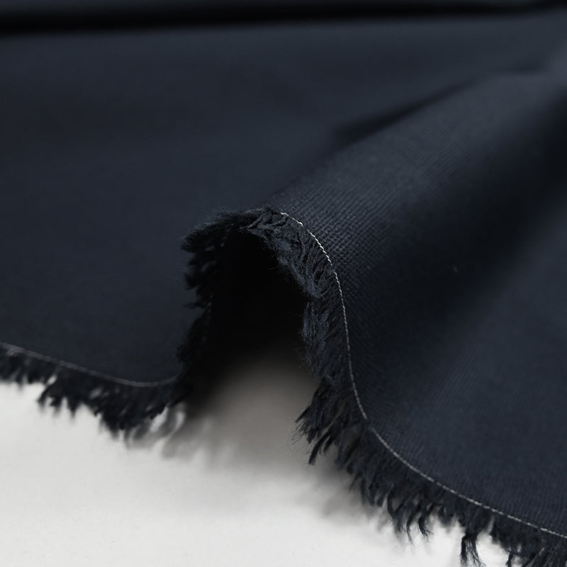 Coton uni bleu nuit