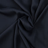 Mousseline crinkle bleu marine