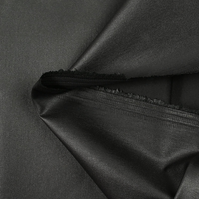 Sergé de coton imperméable noir