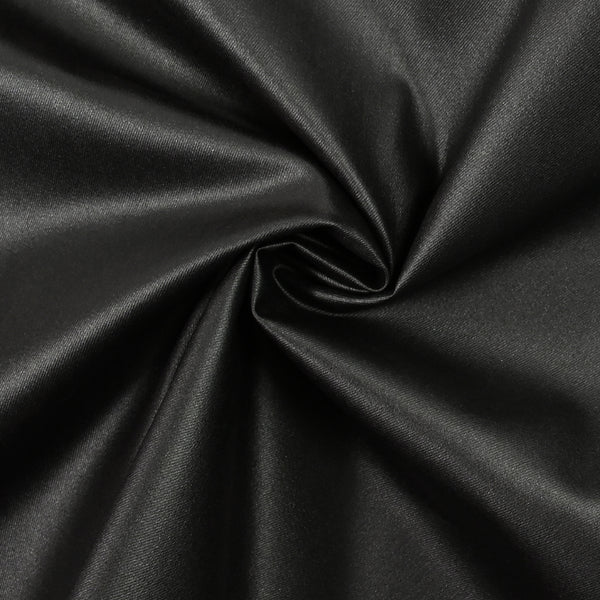 Sergé de coton imperméable noir