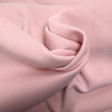 Tissu sweat minkee épais rose poudré