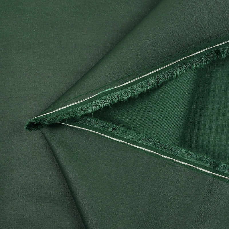 Sergé de coton élasthanne imperméable vert forêt