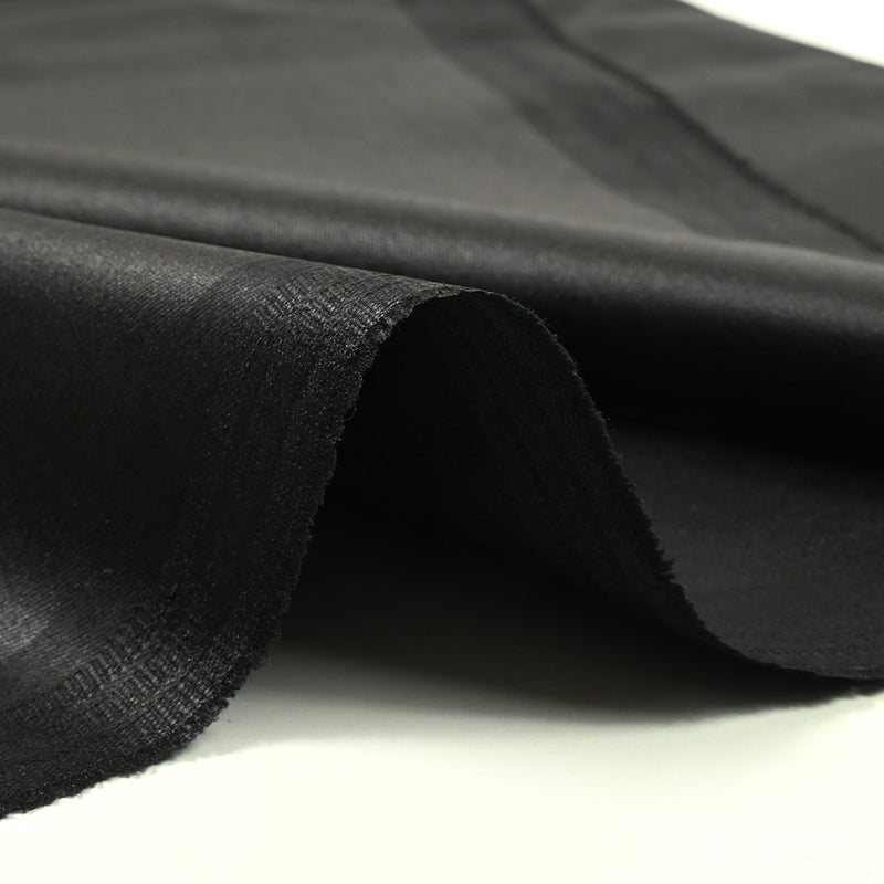 Sergé de coton imperméable noir