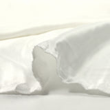 Satin de polyester léger blanc
