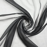 Mousseline 100% soie unie noir