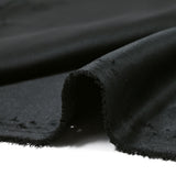 Satin de polyester léger noir