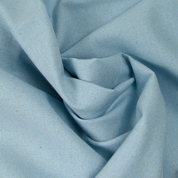 Lin viscose moucheté bleu dragée