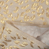 Gold leopard lurex linen and cotton brocade