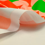 Seventies printed cotton orange background
