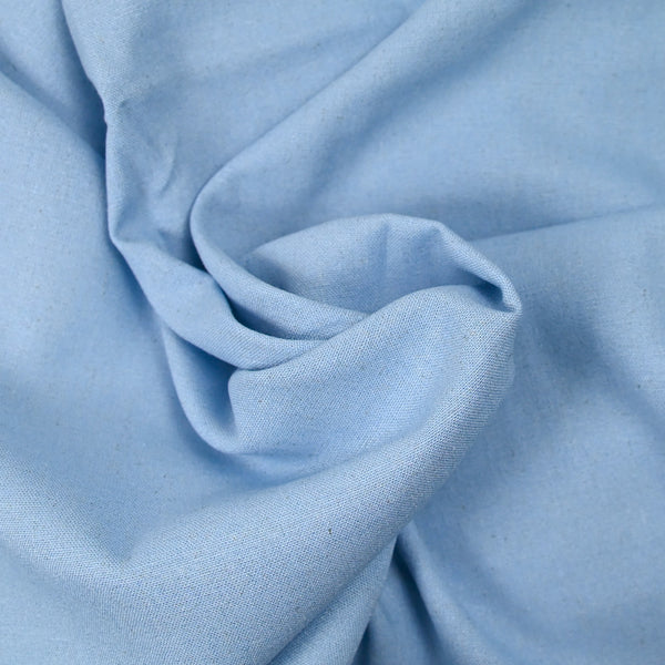 Lin viscose moucheté bleu méditerranée