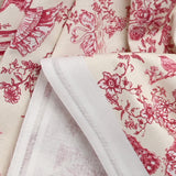 Coton imprimé toile de Jouy Maël bordeaux fond écru