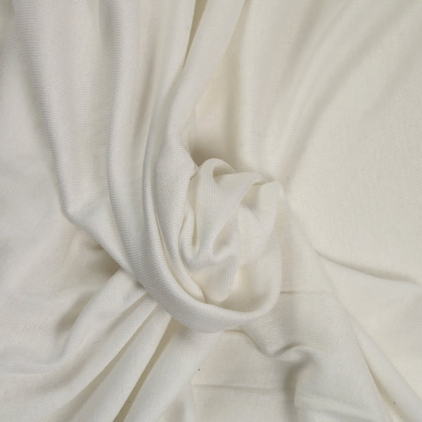 Jersey de coton blanc cassé