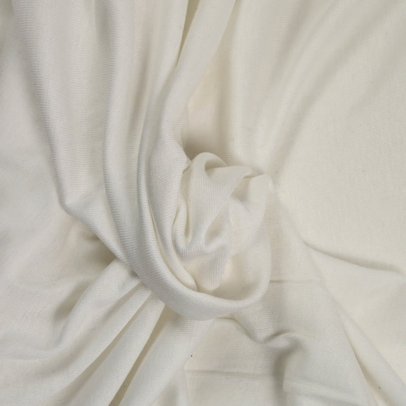 Jersey de coton blanc cassé