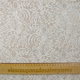 Dentelle polyester Paula blanc cassé