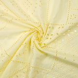 Broderie anglaise Amalia jaune beurre