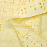 Broderie anglaise Amalia jaune beurre