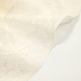 Mousseline de soie plumetis rectangle blanc cassé
