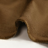 Velours côtelé coton 2 mm marron noisette
