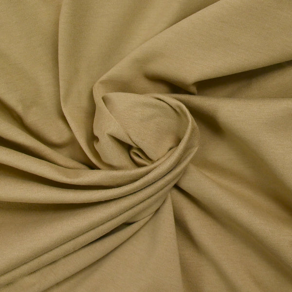 Jersey de coton sable foncé