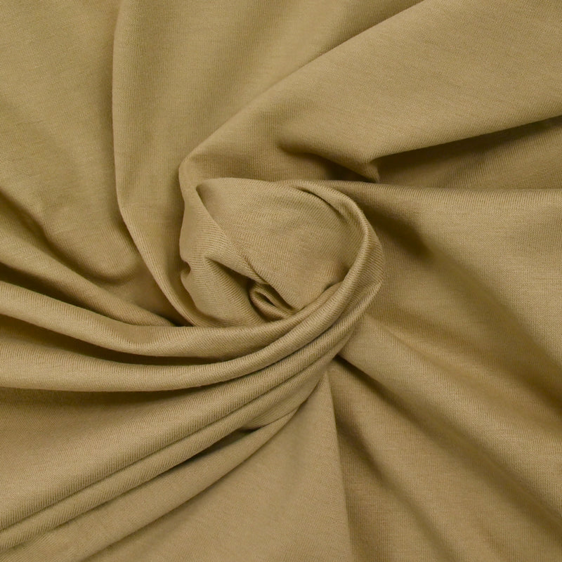 Jersey de coton sable foncé