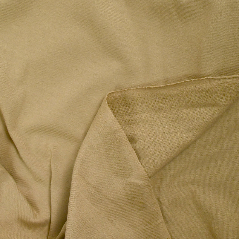 Jersey de coton sable foncé