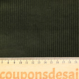 Pana de algodón verde militar de 3 mm.