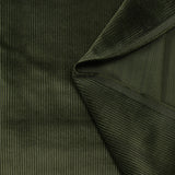 Pana de algodón verde militar de 3 mm.